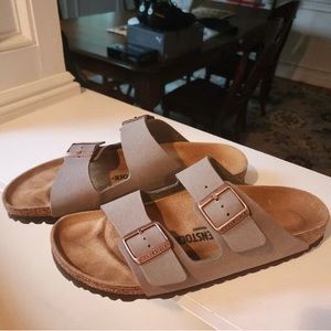 Birkenstock sandal in stone color